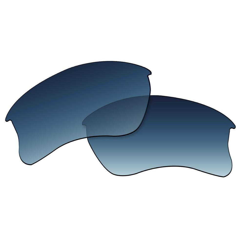 OOWLIT Polarisierte Ersatz Linsen von Blau Gradienten für-Oakley Flak Jacket XLJ Sonnenbrille