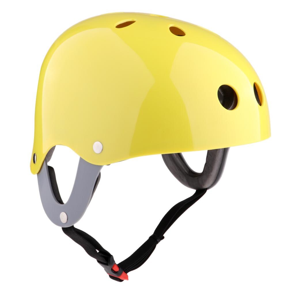 Watersports Safety Helmet Outdoor Canoe Kayak Board Wakeboard Kayak Canoe Boat Surf Safety Helmets CE Approved Kids Adults Teens: Yellow