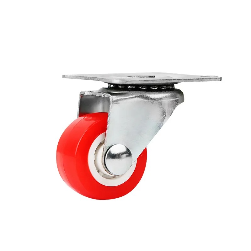 4/8 Stuks Meubels Caster 1.5 "Zachte Rubberen Universele Wiel Zwenkwiel Roller Wiel Voor Platform Trolley accessoire Meubels: 3 inch