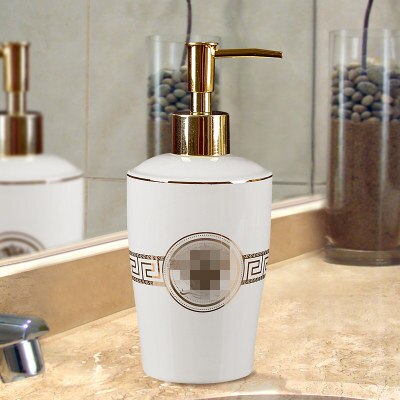Soap Dispensers Ceramic Emulsion Dispensing Bottle Preser Portable Soap Dispensers Perfume Hand Shower Gel Shampoo Bottle 400ML: Style 14