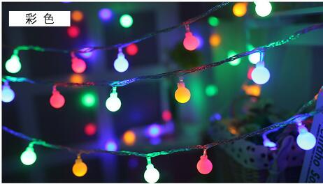 4m/6m/10m/20m/30m/50m bollen lichtsnoer, lichtslinger met led-verlichting, kerstversiering voor thuis, feest, straatverlichting: Veelkleurig / 6m usb