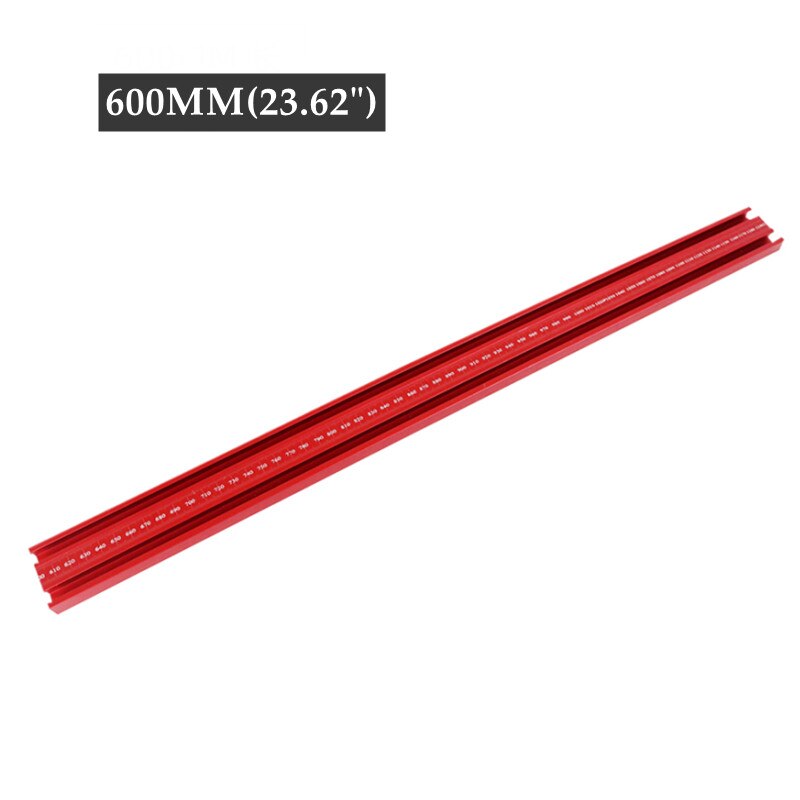 Track Saw Rail Parallel Guide Rail 300-1800mm Aluminium Alloy T-track Slot Woodworking Auxiliary Track: 600mm