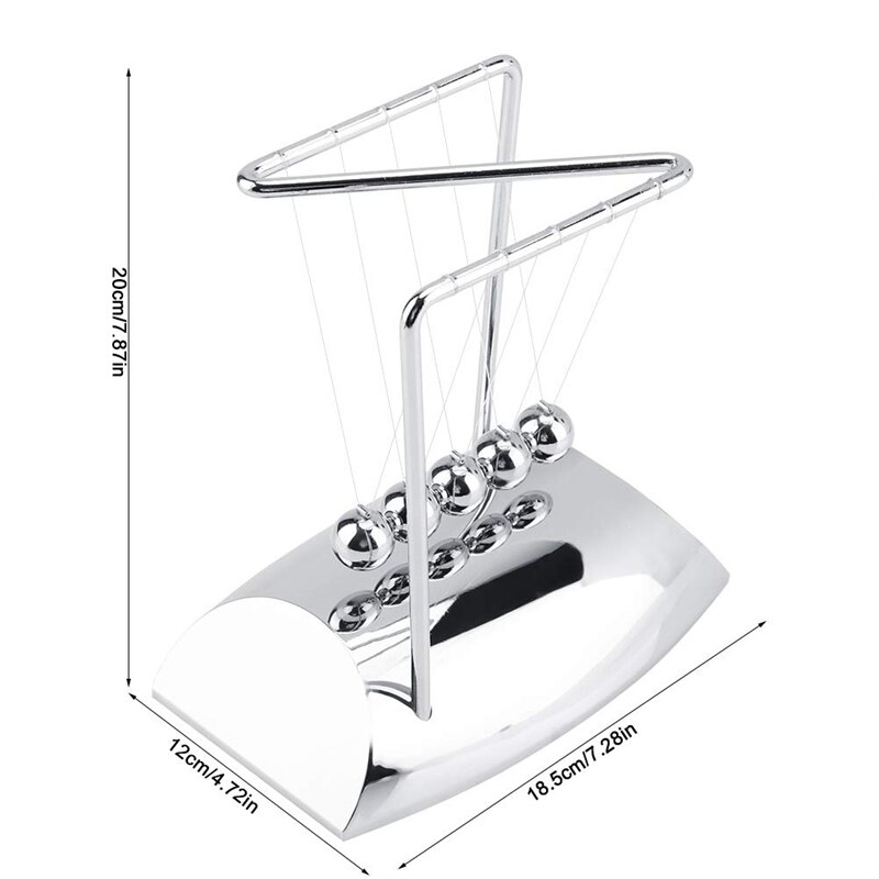 Clic Newton'S Cradle Balance Ball Pool Ball Multi-Ball Decoration Home Office Science Pendulum Ball Table Toy Decoration