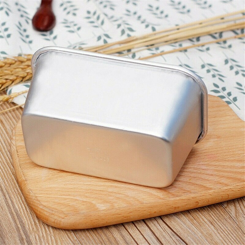 Bakvorm Aluminium Rechthoek Cake Tin Ovenschaal Bakkerij Case Mould Cake Decorating Gereedschap 2 Grootte Voor Kiezen Bakken pan