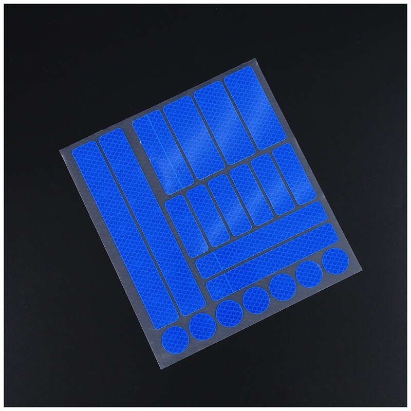 Mountain Bike Frame Reflective Strip Body Sticker Safety Sign Warning Reflective Sticker: Blue