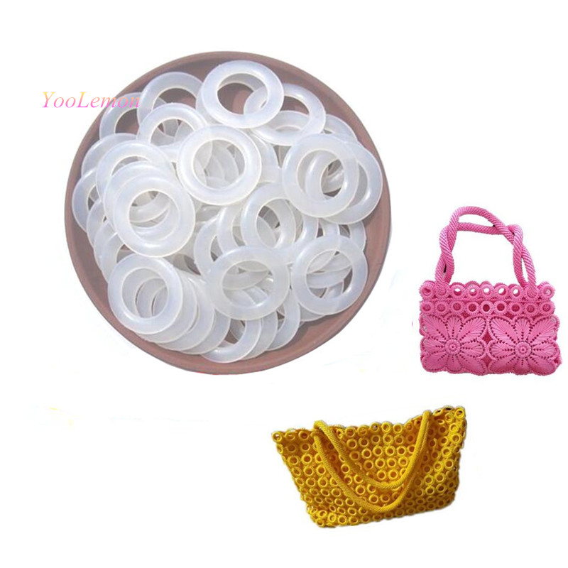 Lot De 6 Boucles Rondes En Résine 5cm - Pour Foulard, Ceinture, Vêtements - Couleurs Aléatoires, Accessoire Mode