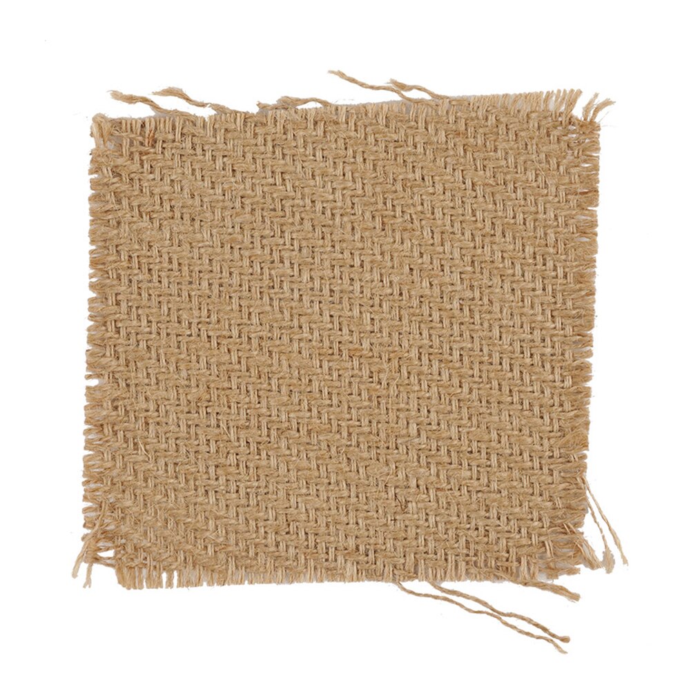 Manteles Individuales de tela de arpillera Natural, mantel de mesa de estilo Ins, decoración de tela textil de lino de malla, accesorios de decoración de fotografía de joyería