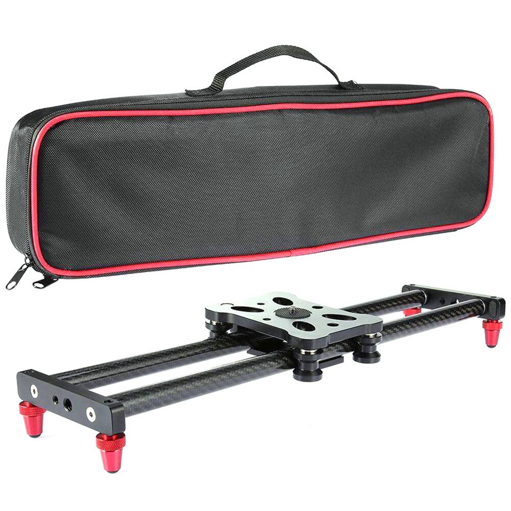 Accessoires universel bureau Dolly piste DSLR 40cm Fiber de carbone photographie caméra curseur Mini Stable Rail vidéo stabilisateur