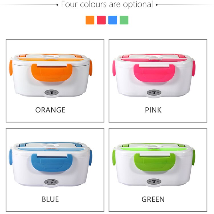 1.5l 12v/ 220v elvärmematlåda för livsmedelsklassad elektrisk matbehållare bärbara varmare servisset