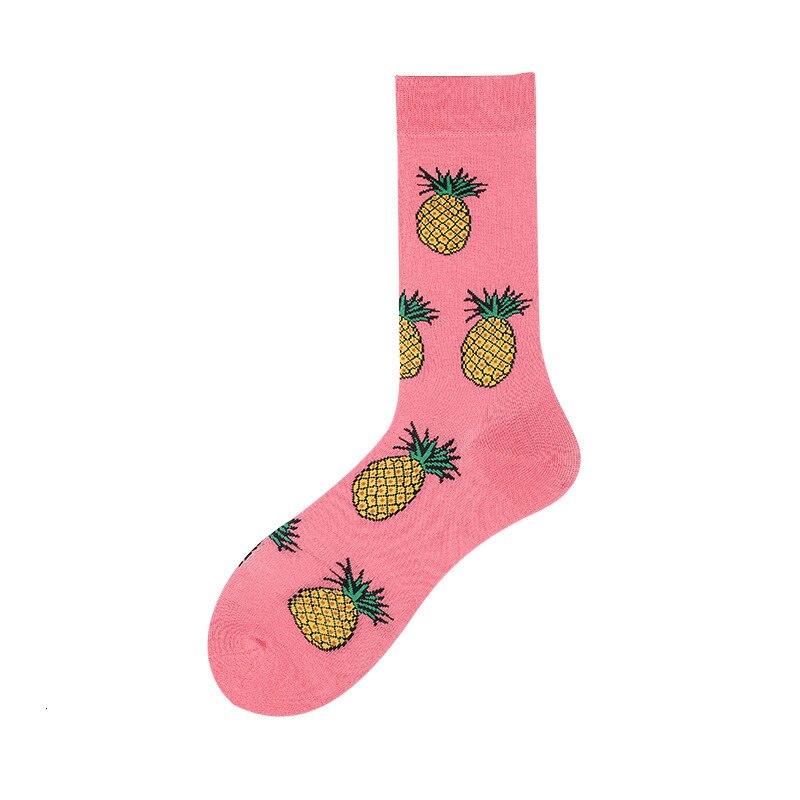 1 paire hommes chaussettes coton drôle équipage chaussettes fruits banane ananas brocoli chaussettes nouveauté chaussettes pour automne hiver: 1297c / EUR39-44