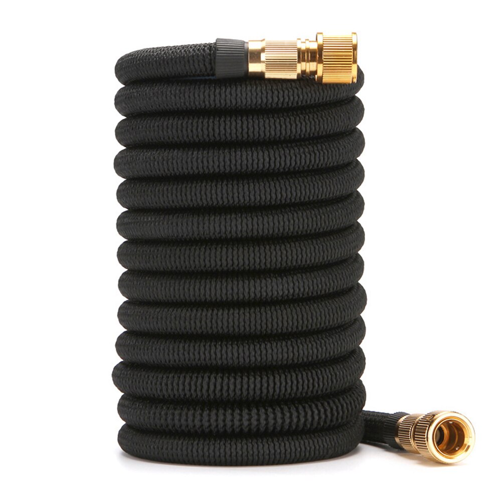 25/50/70/100FT retractable garden hose hose garden gardening watering hose with 8 nozzles 3/4" brass connector