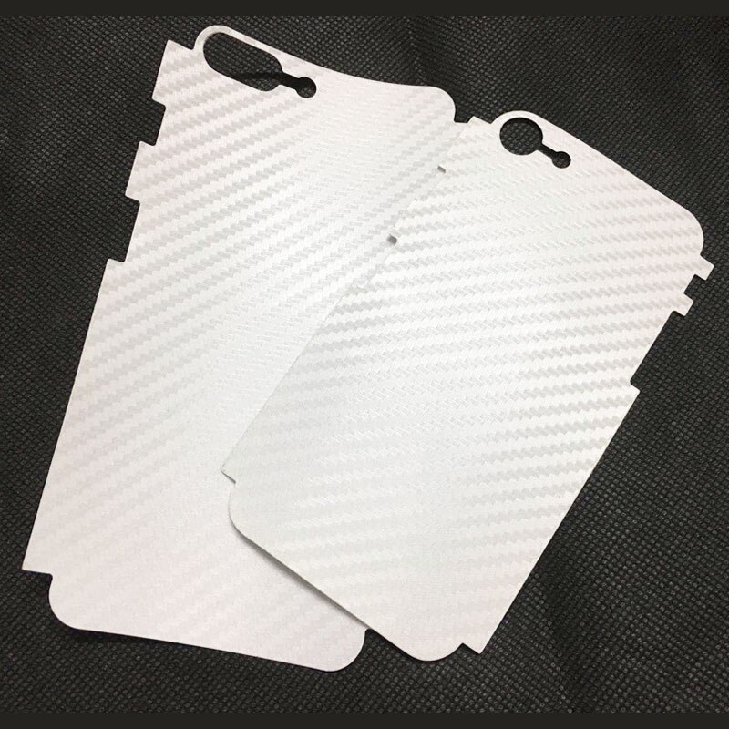 5pcs Stickers for iPhone 6 6S 7 8 plus X XS Max XR Back Film Protector Anti-fingerprint Matte Carbon Fiber Decor Sticker