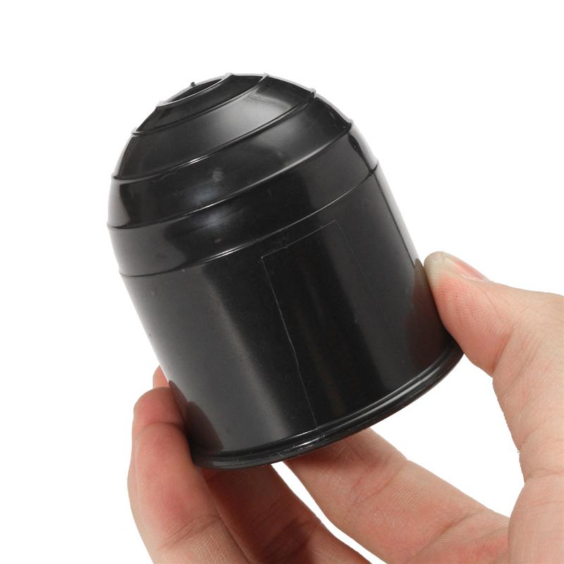 Couvercle de boule de remorque universel 50mm capuchon de Protection de boule d'attelage couvercle de boule d'attelage bouchon de boule d'attelage barre de remorquage bouchon de couverture de boule de remorquage protéger (noir
