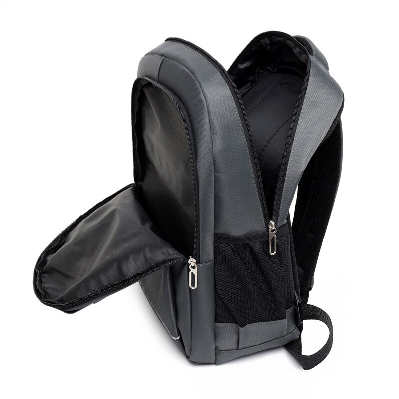 Men Backpack for Laptop 15.6 Inch Nylon Waterproof Black Large Capacity College Students High School Bag Pack Male