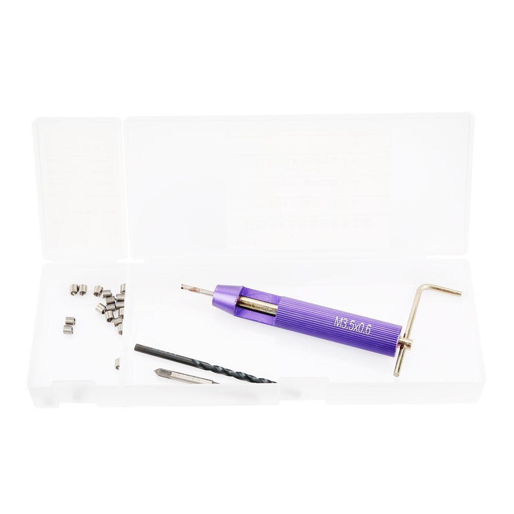 M3.5*0.6 Screw Threaded Inserts Repair Tool Set Wire Insert Installation Kit metric threaded inserts Screw Thread Repair Tool