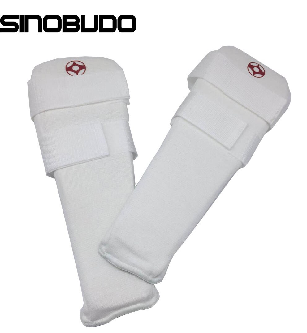 Kyokushinkai Karate Leg Foot Protection Kyokushin Shin Instep Guards Kick Boxing Taekwondo Shank Protectors