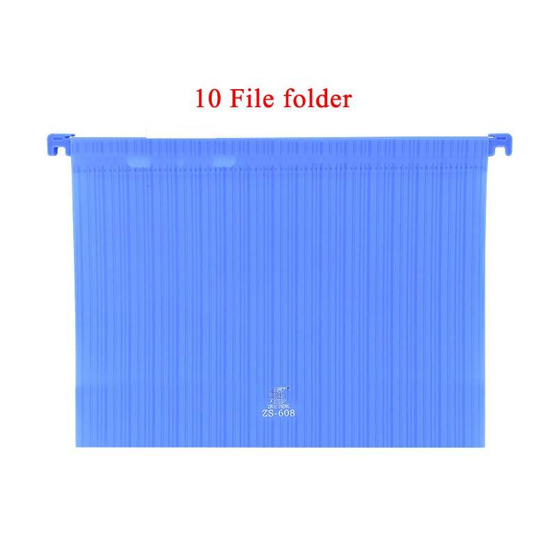 Desk Files Rack Folder Organizer Storage Document Bag Book Magazine A4 Paper Stand Holder Desktop Accessory Home Office Supplies: Blue 10 file folders