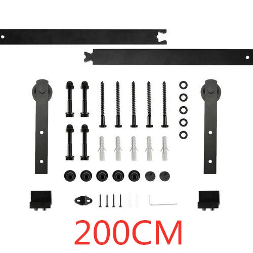 Schiff Zu Europa Schiebetür Scheune Spur Hardware- Holz Scheune Tür Schiene Hardware- Schiebetür Spur Bausatz Scheune Tür System rutsche HWC: 200CM E