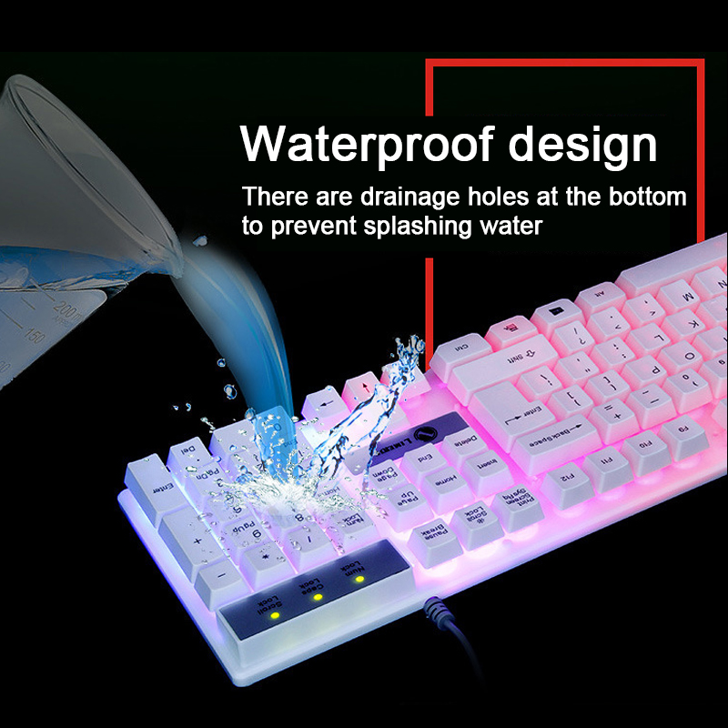 Gaming Toetsenbord En Muis Sets Pc Gamer Toetsenbord Bedraad Rainbow Rgb Verlicht Gamer Muizen Voor Computer Laptop Mause Gaming Muis usb