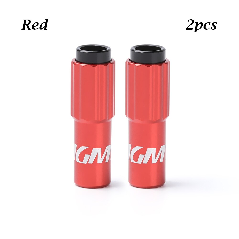 1/2 pièces route vélo manette de vitesse câble ligne pièces ajuster boîtier bouchons Micro réglable vis vtt vélo frein câble changement de vitesse connecteur: 2pc red