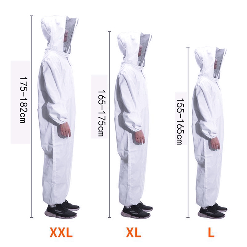Imker beschermend pak, volledig lichaam, capuchon, imkerkleding, imkerpak, hoed, jurk, alle lichaamsbenodigdheden