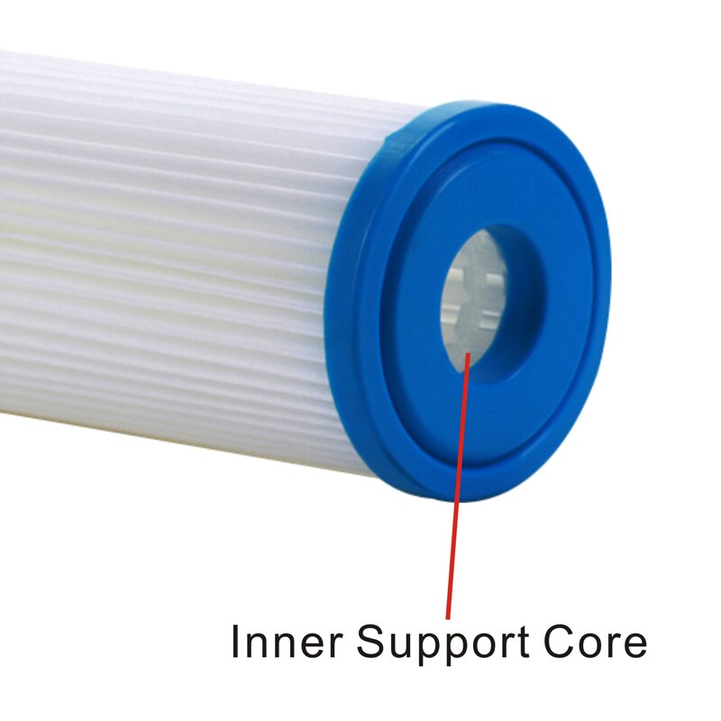 20 Micron - Whole House Sediment Pleated Filter Cartridge, Washable 20" L x 2-1/2" OD Water Filter Cartridges