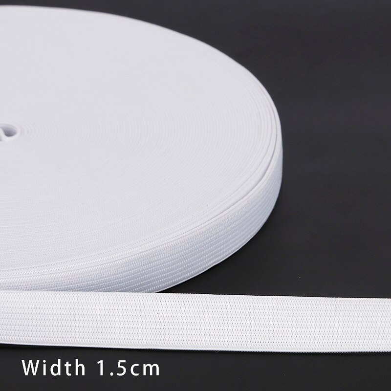 1 Cm/1.2 Cm/1.5 Cm/2 Cm/2.5 Cm Nylon Tape Making Diy Craft naaien Rugzak Strapping Schort Bunting Riem Riem Knapzak: 1.5cm  White