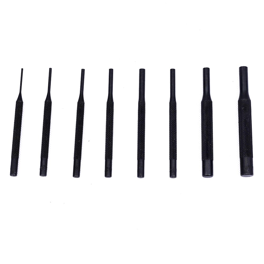 8Pcs Roll Pin Spring Punch Set Bolt Catch Roll Up Case Pin Punch Tool Pins Grip With Carry Bag