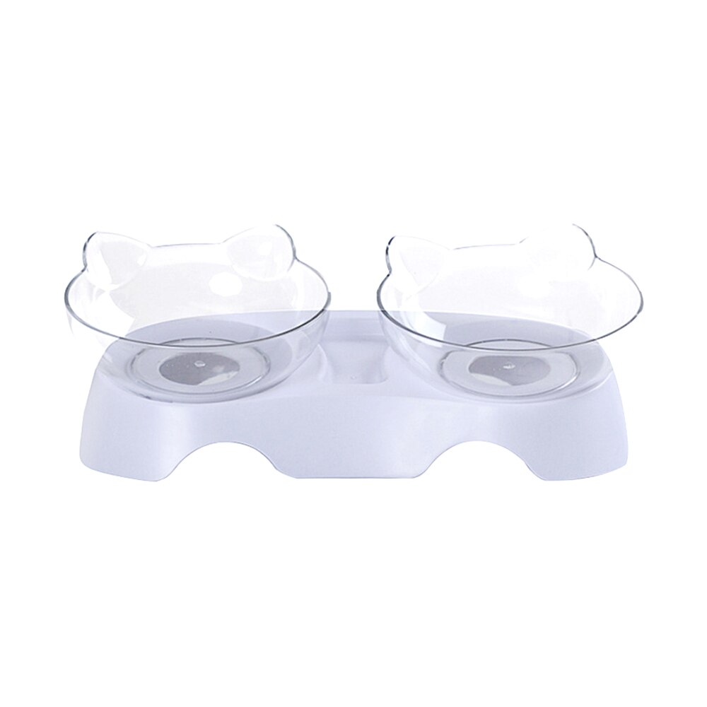 Cat Bowls Dogs Feeders Cat Feeding Bowl With Raised Stand For Cats Double Bowl Cats Food Bowls Water Bowls Pet Supplies#9