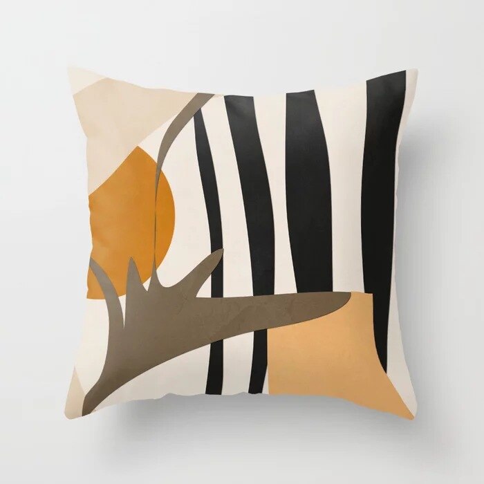18 &#39;&#39;Geometrische Nordic Kussenhoes Tropic Moderne Art Sierkussen Cover Polyester Kussen Case Sofa Cafe Decoratieve Kussensloop: DRD122-4