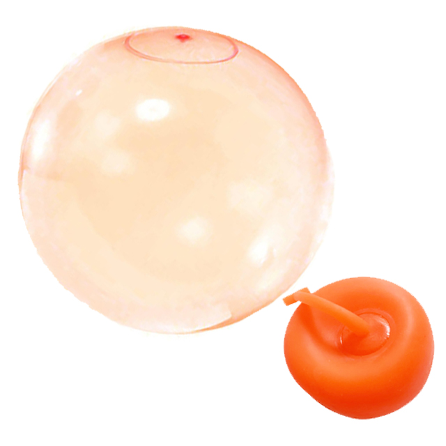 S M L Size Children Outdoor Bubble Ball Air Water Filled Balloon Summer Beach Toy Fun Party Game For Kids: M 60cm orange