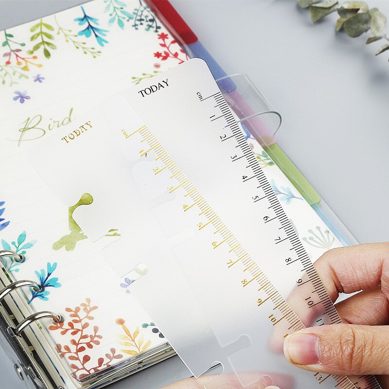 Regla A4 B5 A5 A6 A7 oro PP mate Frosted Planner Agenda Dokibook para 6 agujeros cuaderno con espiral y hojas sueltas organizador