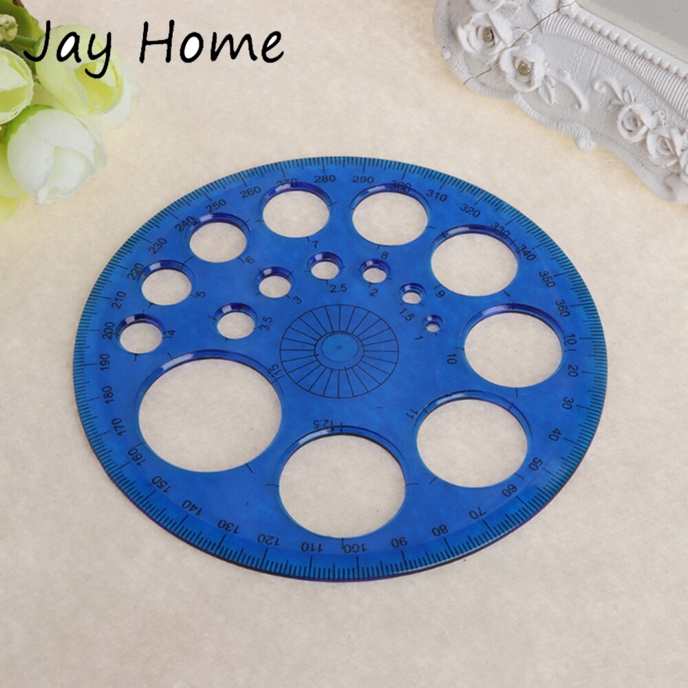 1pc 360 Degrees Protractor Template Circle Ruler Home Patchwork Round Ruler Sewing Measure Ruler DIY Crafts Sewing Accessories