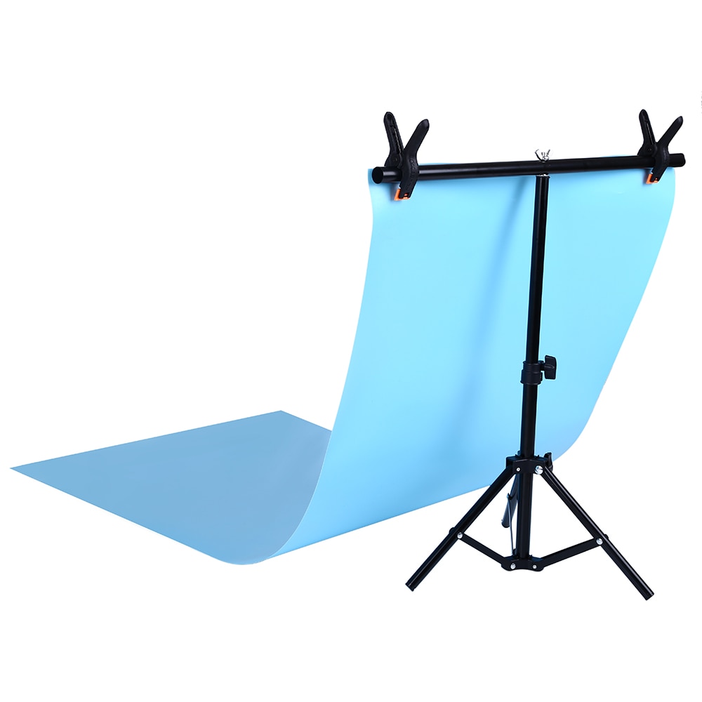 Fotografie PVC Hintergrund Unterstützung Hintergrund-systemstand Metall hintergründe für fotostudio mit 2 klemmen 68 cm X 75 cm