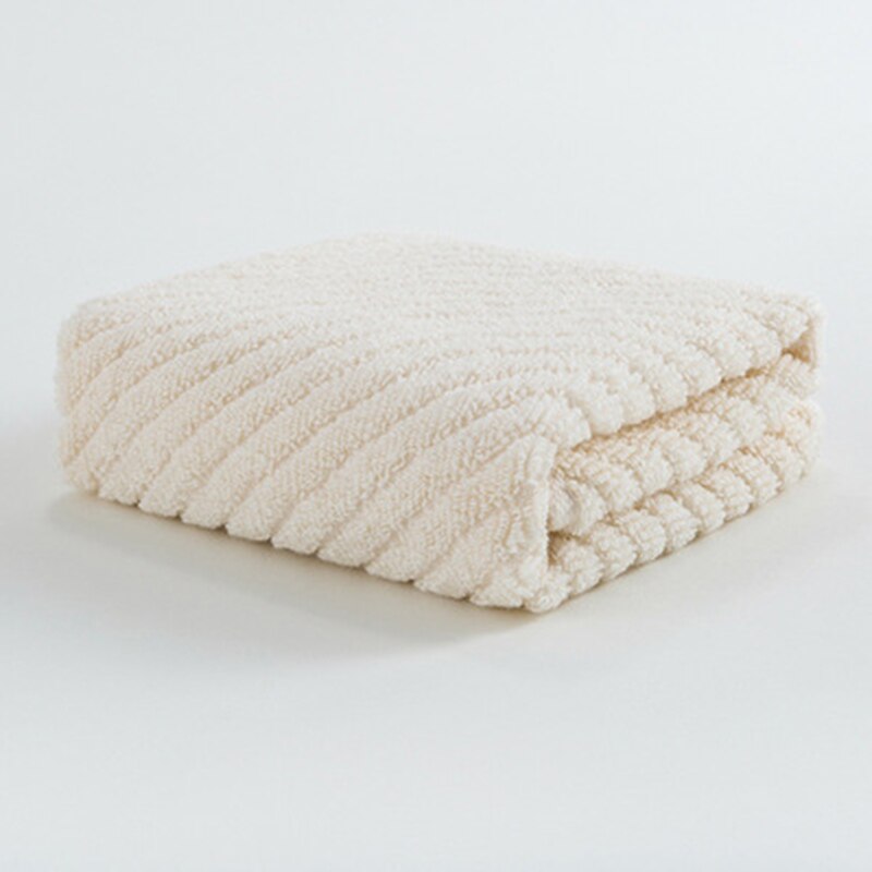 Bad katoenen draagbare badhanddoeken strandlaken keper effen handdoeken snel drogend sterk waterabsorberend din 889: Wit