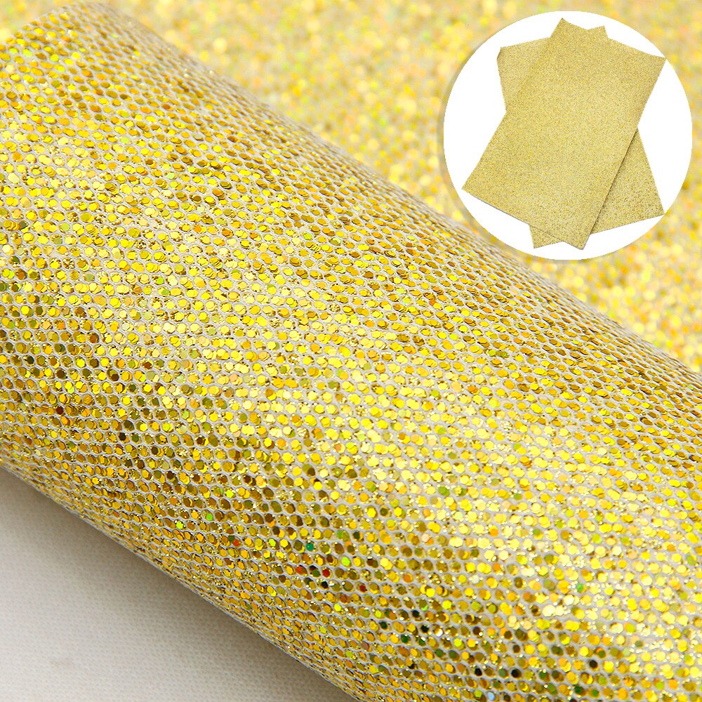 20*34cm points rayure épaisse paillettes Faux cuir feuille de tissu pour bricolage à la main boucle d'oreille arcs Textile à la maison, 1Yc9878: 1099770001