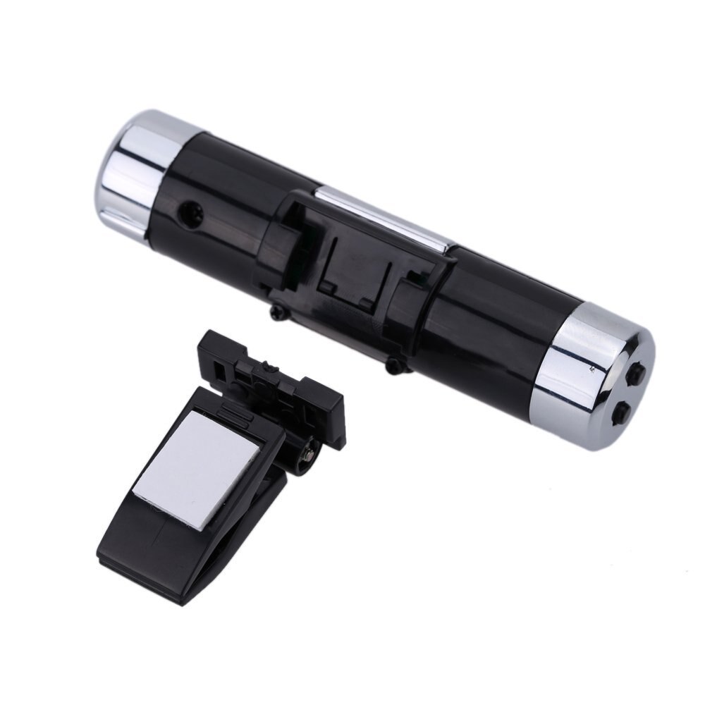 Mini Digital internal temperature measuring thermometer Blue backlight time display car use