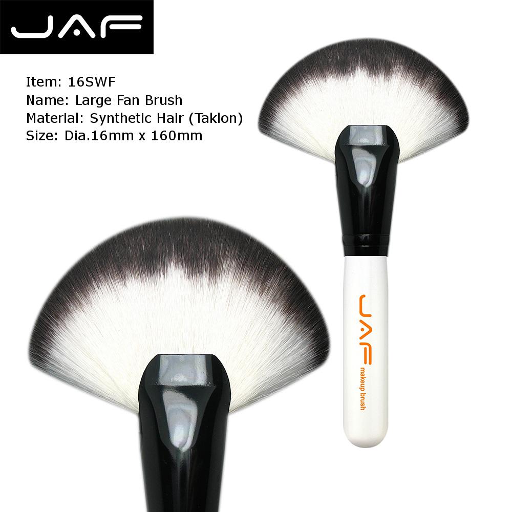 JAF Synthetic Large Fan Brush Pincel Maquiagem Agent Big Fan Brush Maquiagem Professionalfree 16SSYF: 16SWF-W