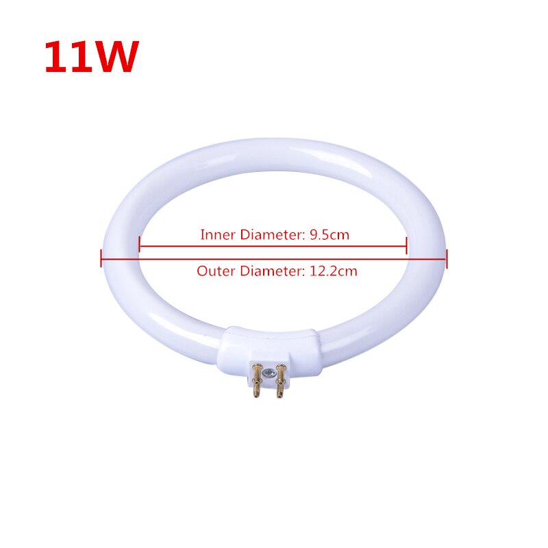 T4 Annular Tubes Anti-four-pin 11W 110V & 220V Magnifying Glass Light G10q Small Desk Lamps Bulb Fluorescent Ring Lamp White: Blue