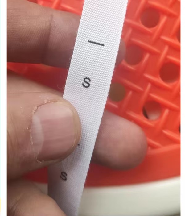 50 stuks Wit katoen Dubbele Maat Label voor volwassen XS/S S/M M/L L/XL XL/2XL Print Doek Maat Etiketten: Koper