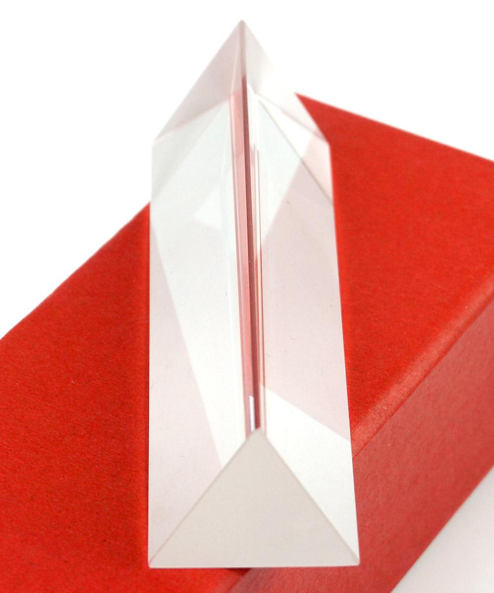 30x30x100mm K9 Crystal Triangular Prism for Teaching Light Spectrum Physics Photo Optical Instruments Rainbow Experiment