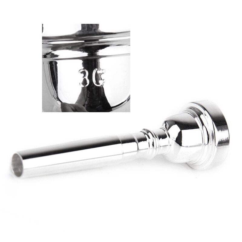 Trumpet Mouthpiece 3C Copper Silver
