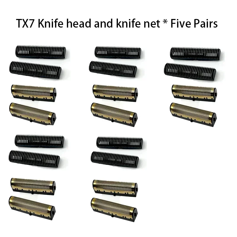 Kemei KM-TX1 TX3 TX5 TX7 TX10 Hochwertige doppelschneidige Elektrorasierer-Ersatzklinge für Höhle Haushalt: Weiß