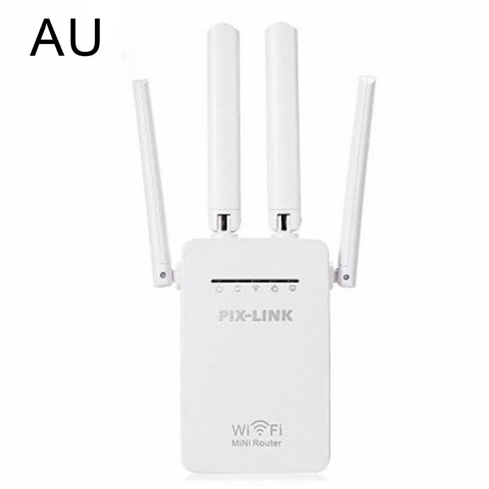 2.4GHz WiFi 300Mbps routeur sans fil antennes à Gain élevé répéteur Booster Extender réseau domestique 802.11N RJ45 2 Ports longue Distance: AU