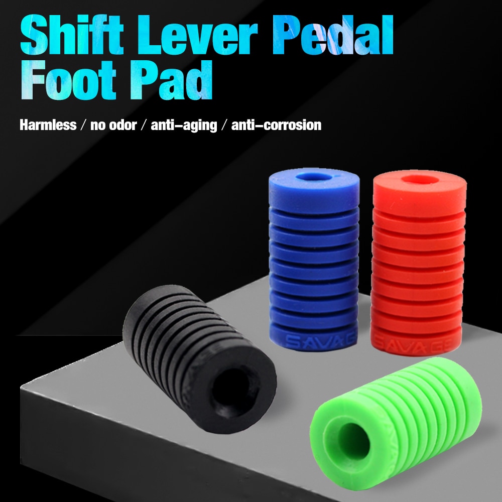 Coussinet universel pour pédale de changement de pied, pédale et orteil, accessoires de moto en Gel de silice, noir/bleu/rouge et vert