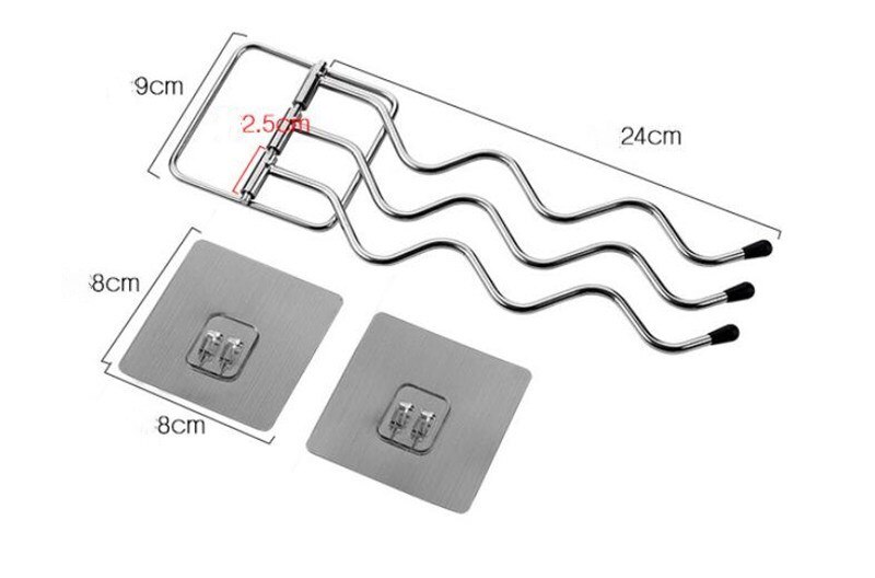 Wall Mounted Bathroom Rack Stainless Steel Rotating Towel Rack Bath Rail Hanger Towel Holder Bars Bathroom