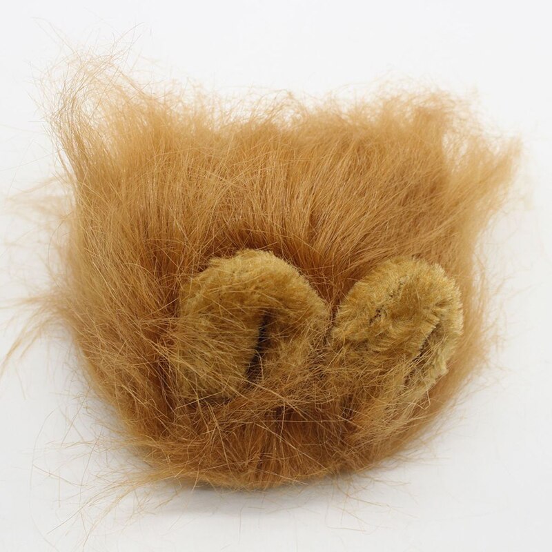 Belmil śmieszne słodkie kot domowy kostium lwia grzywa czapka z peruką dla kota placki Halloween ubrania świąteczne przebranie z uszami ubrania dla zwierząt domowych: 03