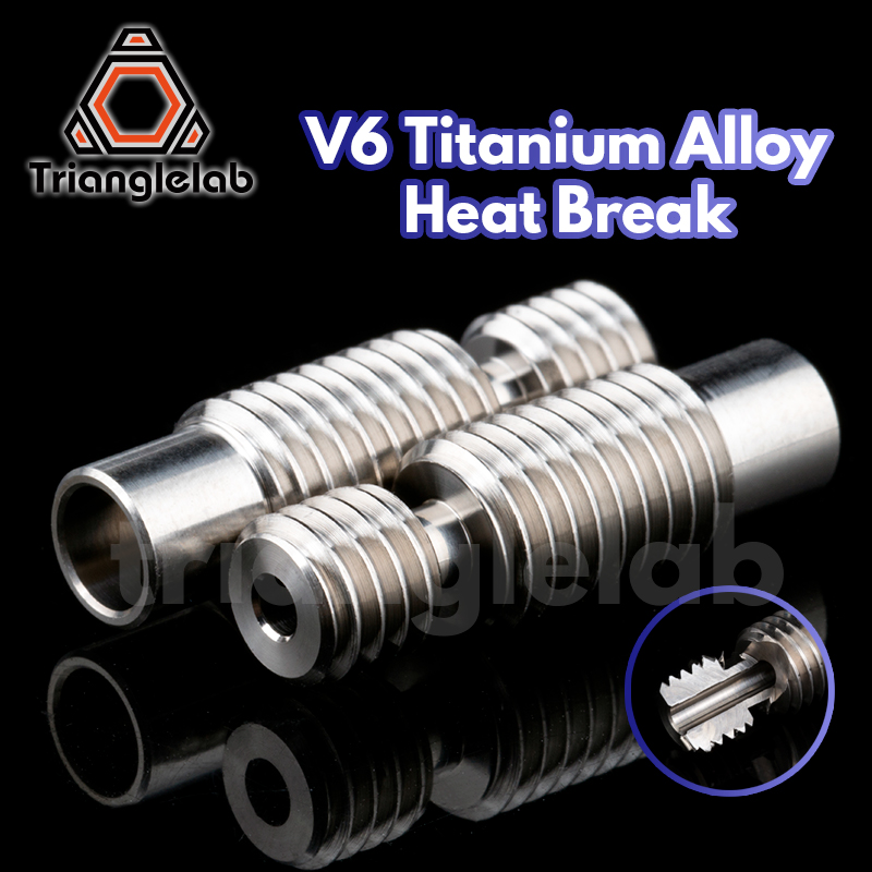 trianglelab GRADE5 V6 titanium alloy heat break for E3D V6 HOTEND heater block 1.75MM Filament Smooth