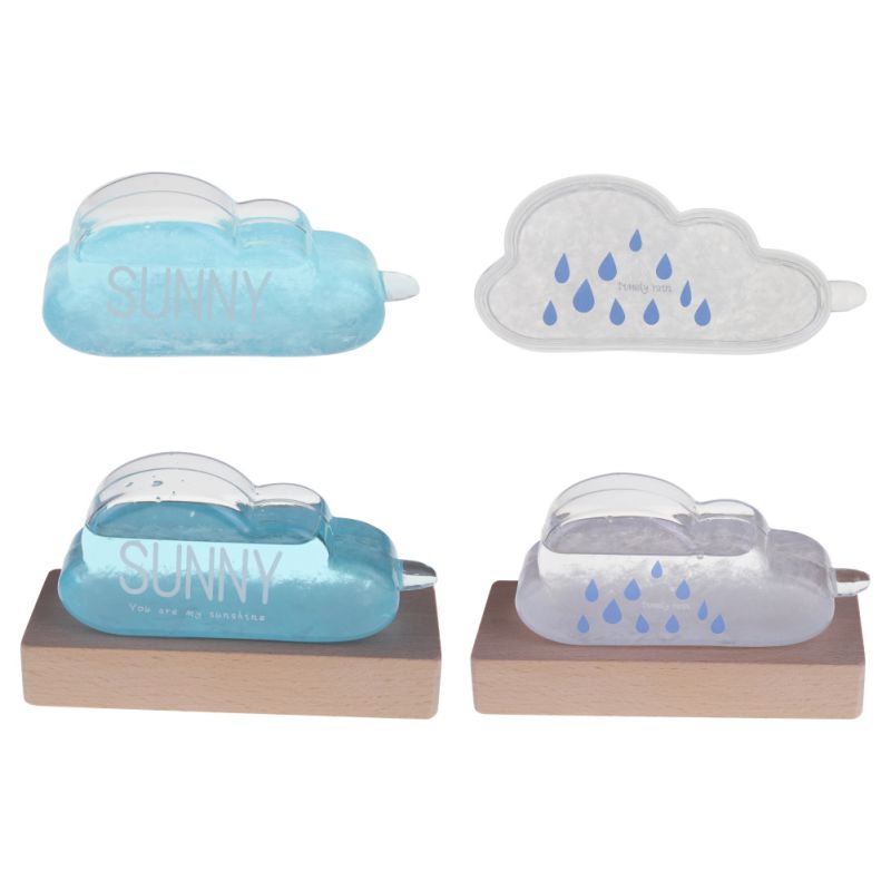 Stylish Desktop Weather Forecast Water Glass Bottle With Base Barometer Bottles Weather Station