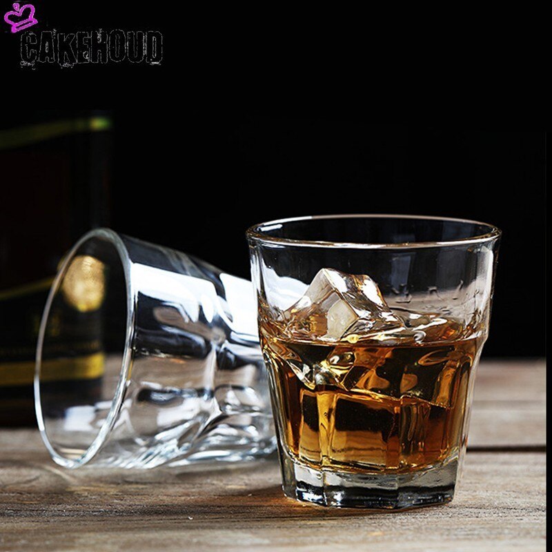 CAKEHOUD 2pcs Vintage Pacific Whisky Glasses Scottish Lead-Free White Wine Glass Rum Vodka Glassware Bar And Family Wine Glasses